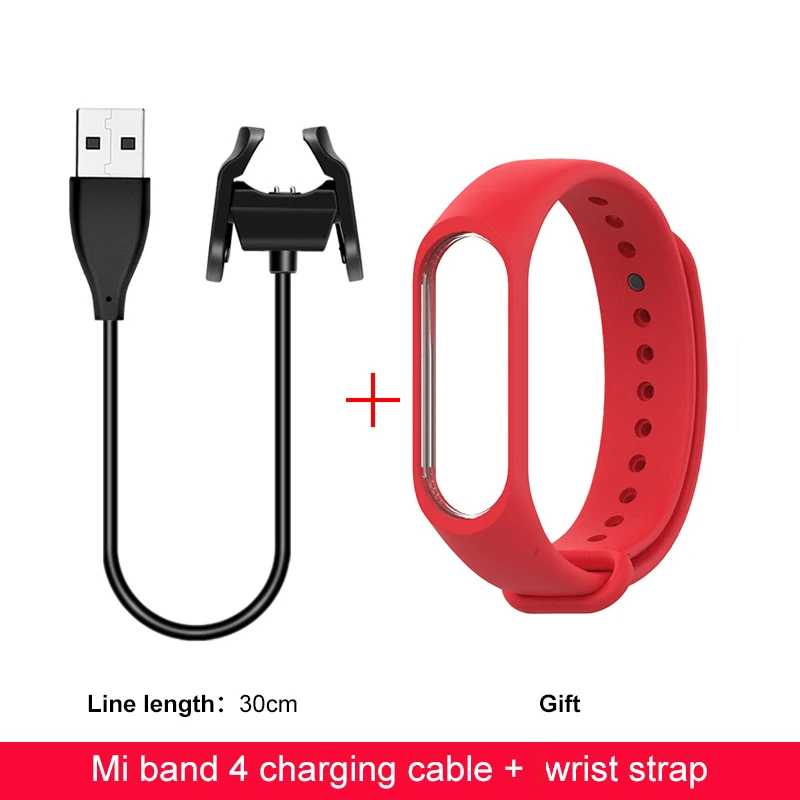 Розовое золото IONCT USB зарядное устройство для Xiaomi mi Band 4 зарядное устройство Сменный адаптер кабель зажим аксессуары mi Band 4 зарядная кабельная линия зарядка - Цвет: Розовое золото