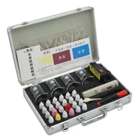 Water quality testing toolbox tds test pen electrolyzer calcium magnesium ph residual chlorine reagent mineral energy pen set