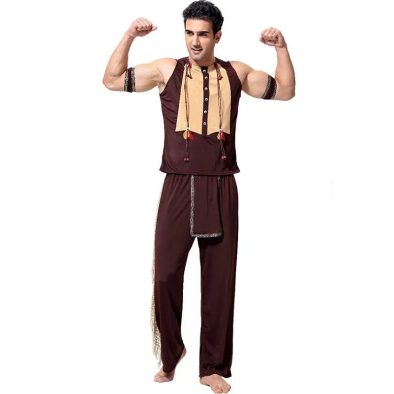 

New Men Male Primitive Adults Man Cosplay Costumes Carnival Party Supplies Halloween Costume Christmas