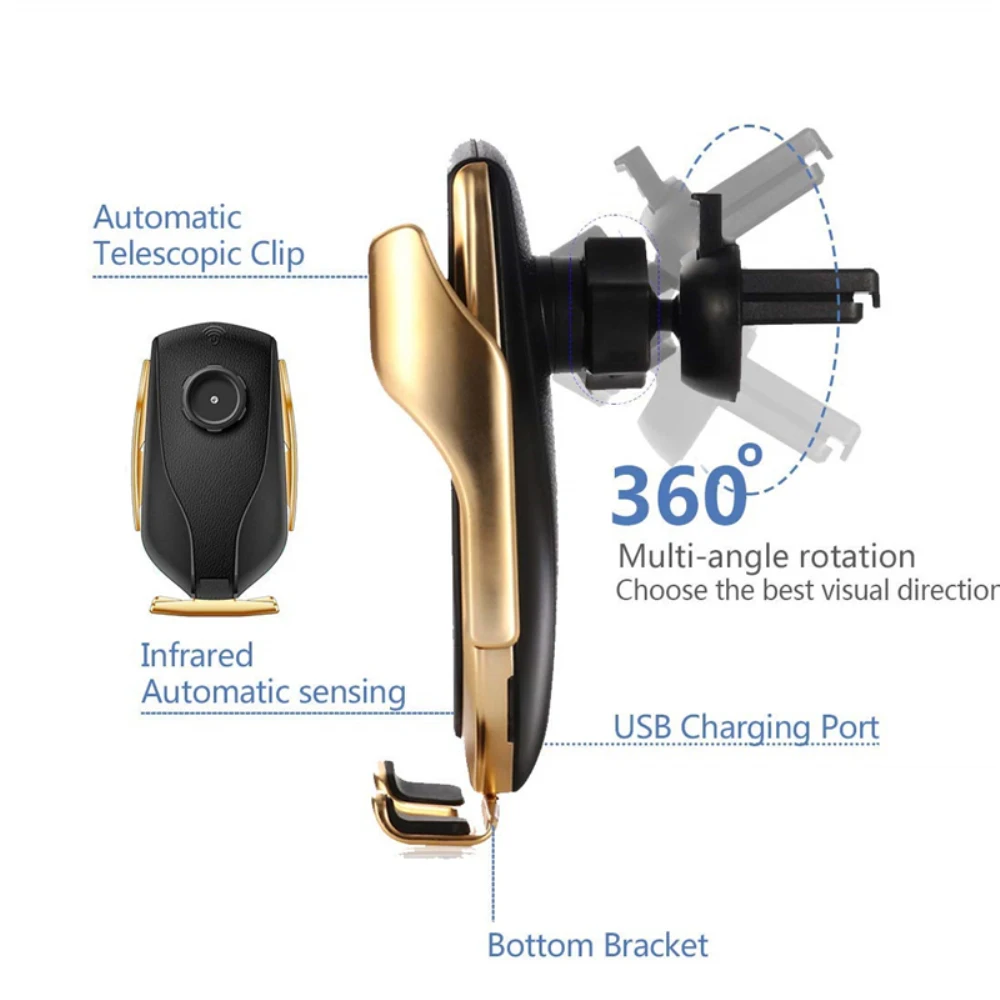 Автоматический зажим R1 инфракрасное автомобильное Индукционное Беспроводное