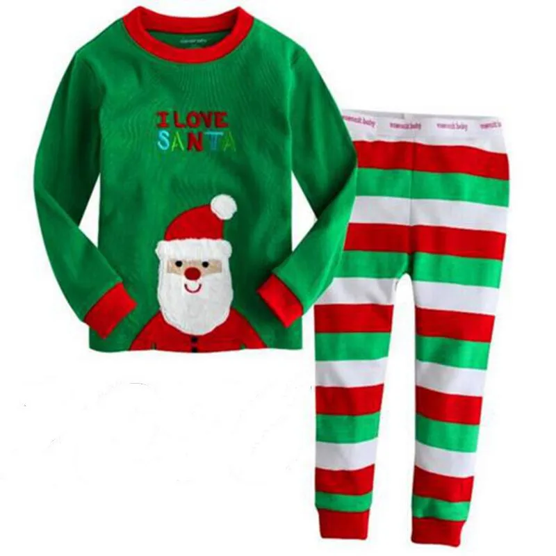 Детские пижамные комплекты из 100% хлопка детские пижамы для мальчиков от 2 до 7 лет