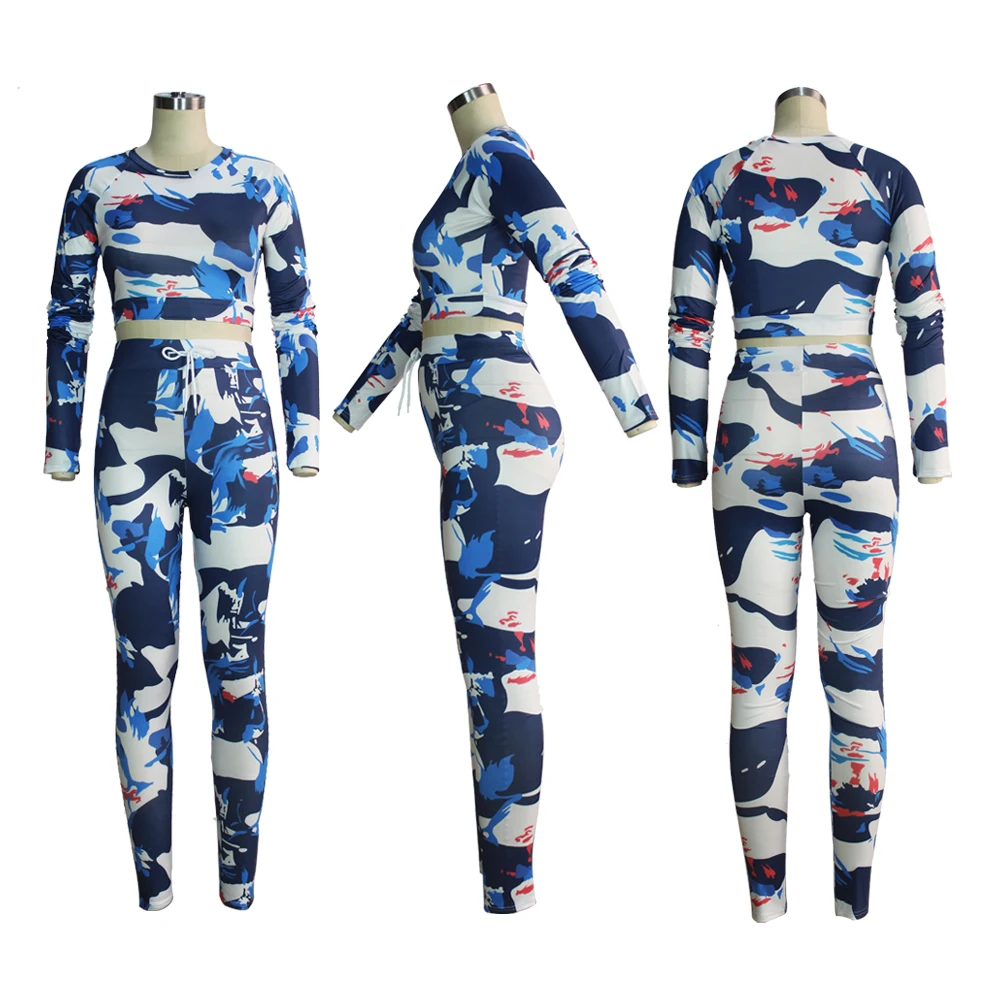 Новый Модный женский длинный костюм из двух частей популярный осенний