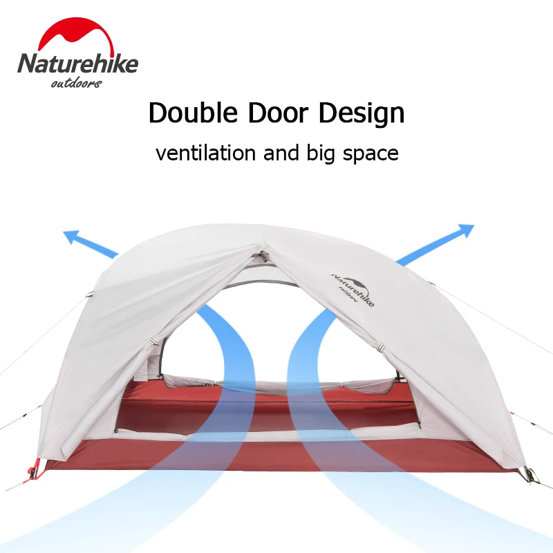 Pаспродажа Naturehike палатка туристическая палатка 2х местная ультралегкая палатка для кемпинга пляжная палатка двухслойная тент туристический шатер для...