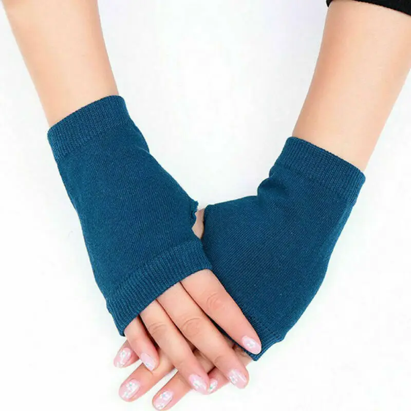 

1Pair Women Cashmere Fingerless Warm Winter Gloves Hand Wrist Warmer Mittens