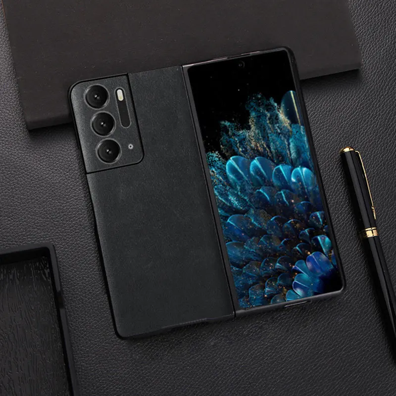 

Для Oppo Find N чехол из натуральной кожи чехол для телефона, роскошный