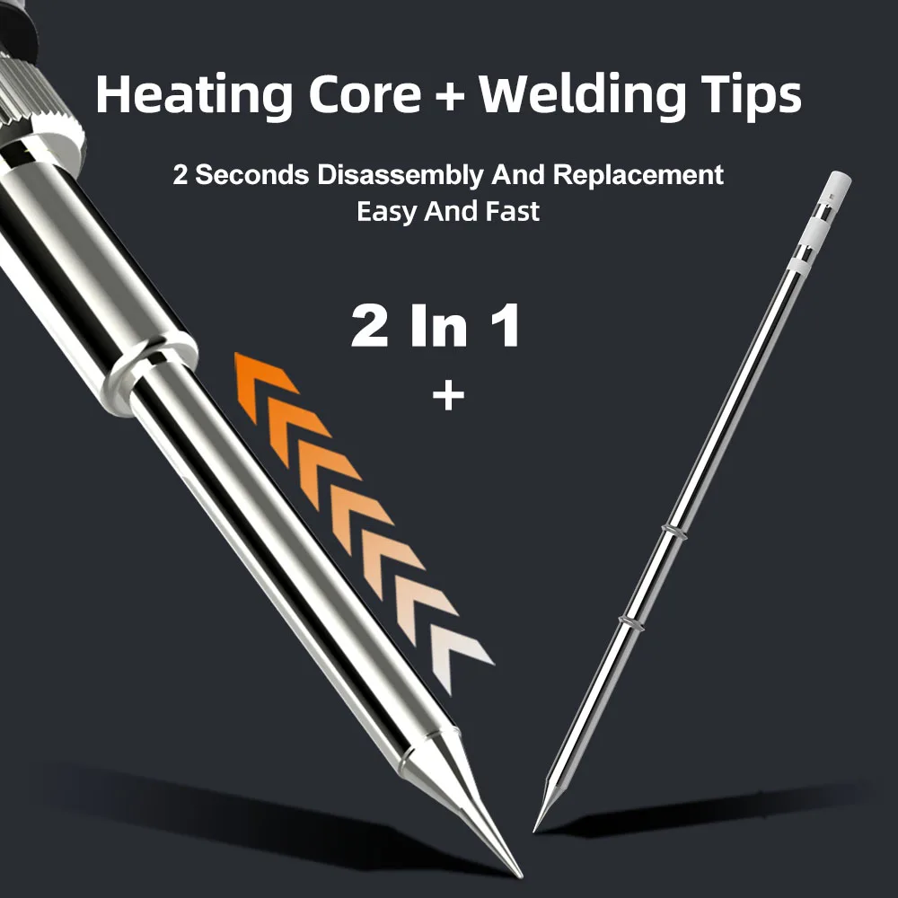 T12 Soldering Handle Iron Pencil Station For STM32 24V 75W Heating Core Welding Tips T12-I T12-K T12-BC2 | Инструменты