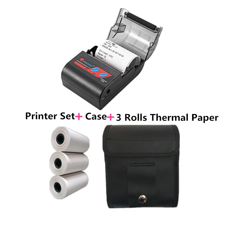 GOOJPRT термопринтер 58 мм Bluetooth для мобильных Android iOS Windows POS Termica портативный
