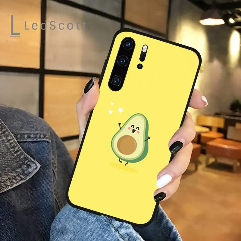 

Fruit Avocado cute green Phone Case For Huawei honor Mate P 9 10 20 30 40 Pro 10i 7 8 a x Lite nova 5t