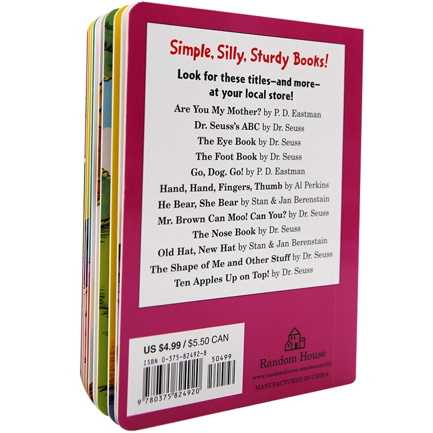 Dr Seuss серия The Tooth Book Детские картонные книги на английском языке для детей