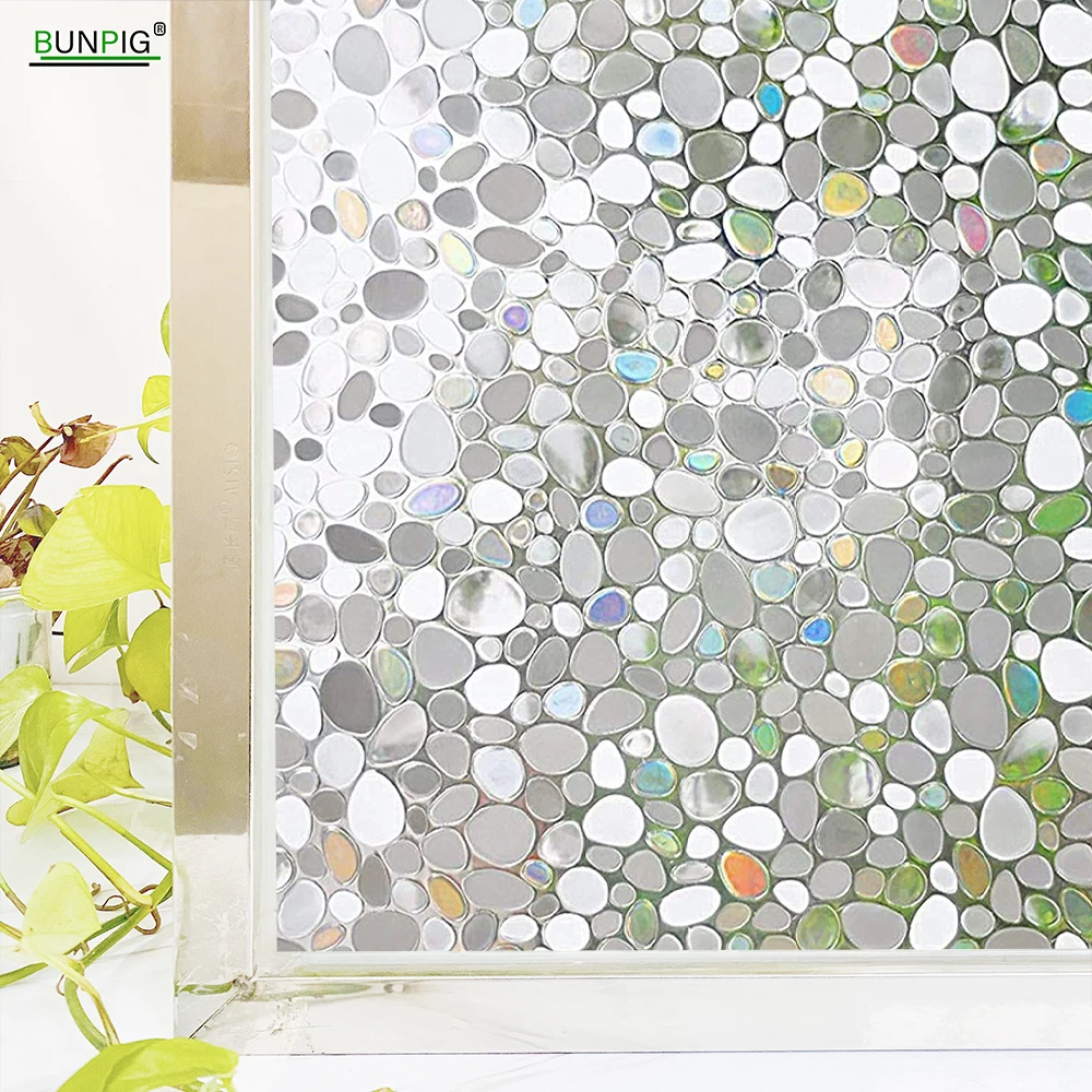 Радужная декоративная оконная пленка витражное стекло виниловая самоклеящаяся