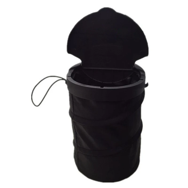 

Auto Hanging Storage Box Portable Basket with Lid SUV Store Items