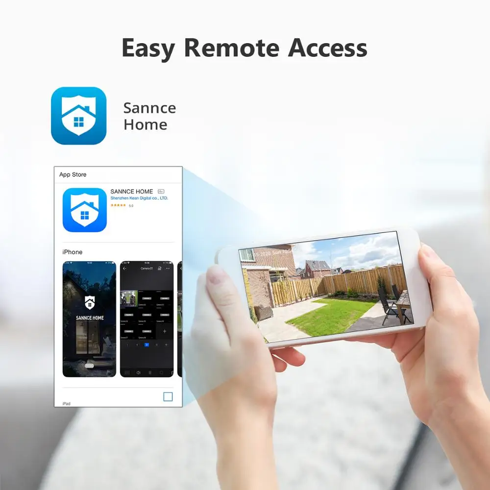SANNCE 8CH 1080N DVR CCTV Системы 4 шт. 1080P Купольные Камеры видеонаблюдения ИК Крытая