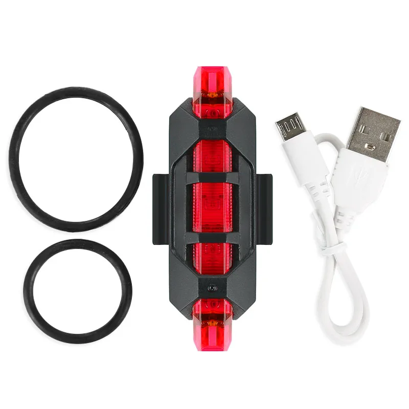 

Waterproof Bike Taillights Strap Usb Led Bicycle Light Vtt Mtb Bike Light Safety Warning Tail Lamp Road Bike Accessories