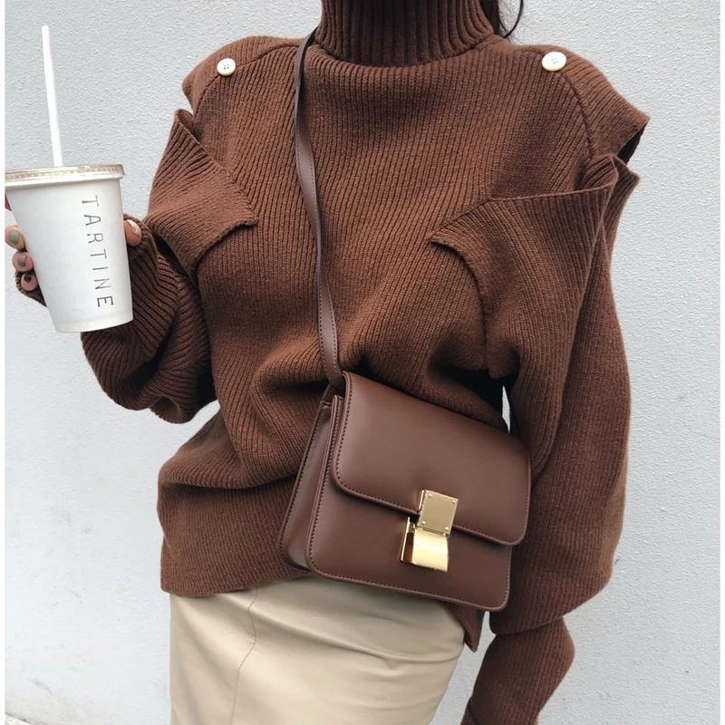 Новый зимний свитер женский пуловер топы для девочек Винтажный Длинный Рукав