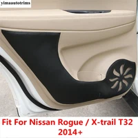 car inner door protector plank anti kick pad anti dirty mat cover kit trim accessories for nissan rogue x trail t32 2014 2020