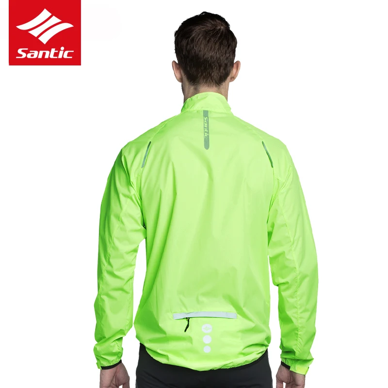 Велосипедная куртка Santic ветрозащитная велосипедная с длинным рукавом