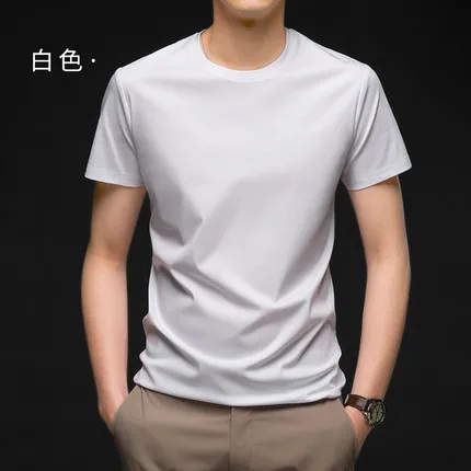 

Short-sleeved men's t-shirt casual breathable half-sleeved top 8369