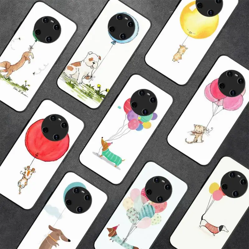 

Animals and balloons Phone Case For Huawei Y5 Y62019 Y52018 Y92019 Funda Case for 9prime2019