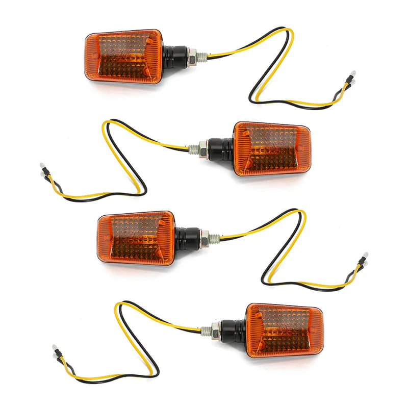 4 lights For Honda CB 250 350 400 500 650 900 Shadow 750 Black/Amber MOTORCYCLE TURN SIGNALS CB250 images - 6