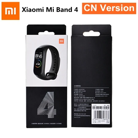 mi band 4 CN Version Xiaomi mi Band 4 NFC версия фитнес-трекер mi Band 4 Глобальный умный браслет 5 АТМ водонепроницаемый монитор сердечного ритма шагомер - Цвет: mi band 4 CN Version