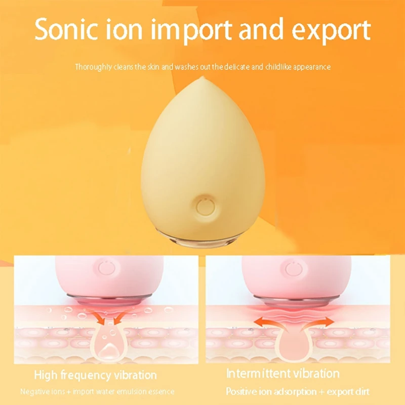 

Beauty Egg Face Skin Care Device Vibrat er Ion Wrinkle Remover Facial Mesotherapy for Essence Makeup Remover