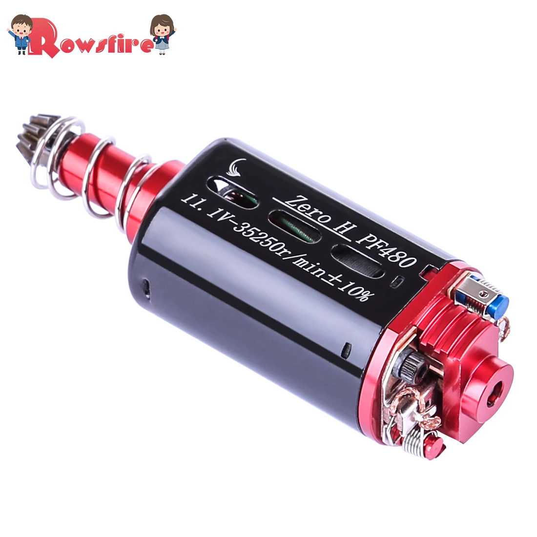 480 Long-Axis 11.1-35250rpm Strong NdFeB Magnet Hollow High Speed DC Motor With Motor Gear For XWE M4 Gearbox Color Radom