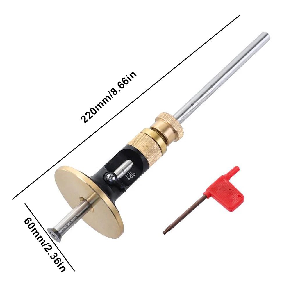 

Wheel Marking Depth Gauge Wood Scriber Woodworking Measuring Ruler Line Drawing Tools Blade Parallel Marking Scribing Gauge