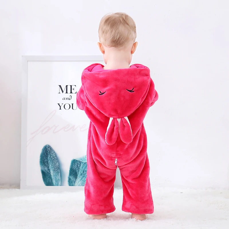 Осень-зима детские комбинезоны для новорожденных с принтом Медведь теплые носки