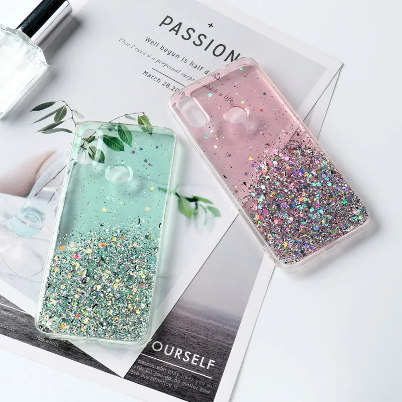 

Star Epoxy Glitter Case For Xiaomi Redmi Note 7 Case Phone Bumper on Xiomi Redmi Note 8 Pro Mi 9T A3 9 8 A2 Lite SE 7A K20 Cover