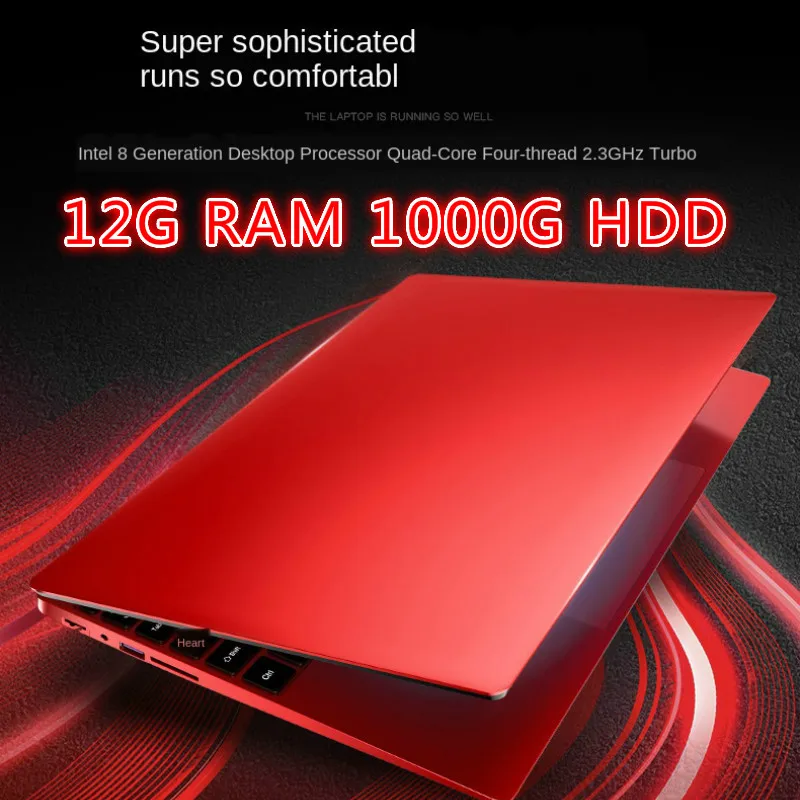 игровой ноутбук 15 6 дюймовый четырехъядерный мобильный 12 Гб RAM 1 ТБ HDD 512G 256G 128GSSD
