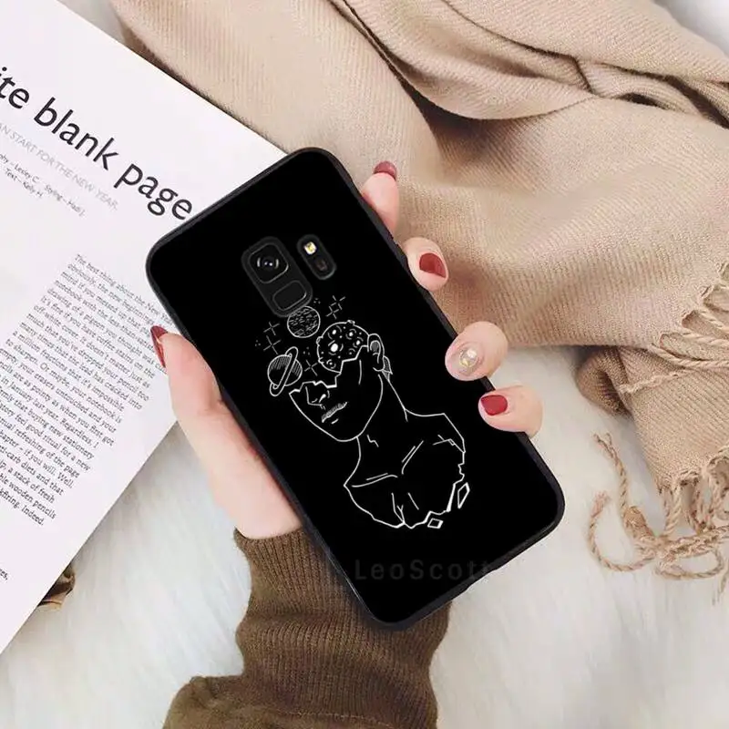 

The People Line Art Plagt Phone Case For Samsung Galaxy S5 S6 S7 S8 S9 S10 S10e S20 edge plus lite
