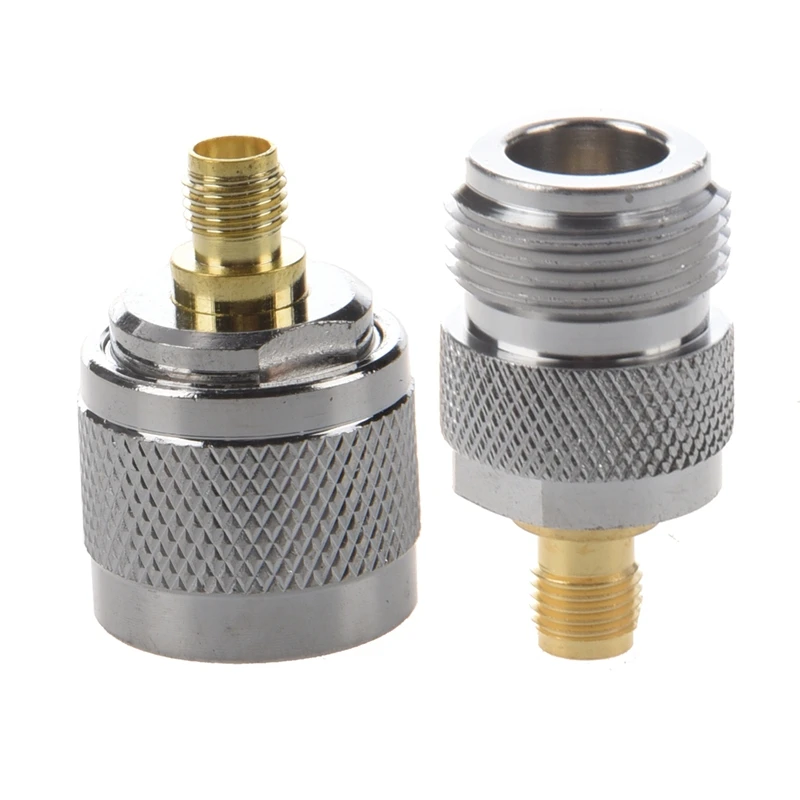 

2pcs N Male Plug to SMA Female Jack RF Coaxial Adapter & 1x N Female Jack to SMA Female Plug Straight RF Connector