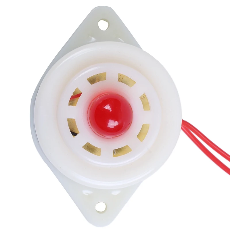 

BJ-3 AC220V Industrial LED Blinker Red Alarm Siren Buzzer 100dB White