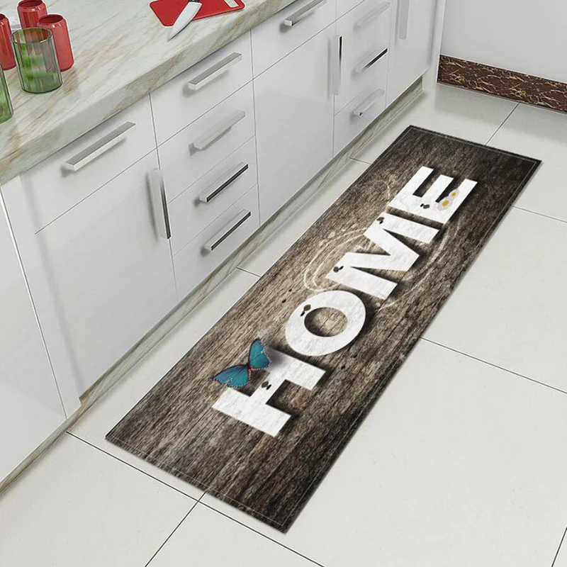 Домашний коврик с принтом для входной двери длинный напольный кухни ванной