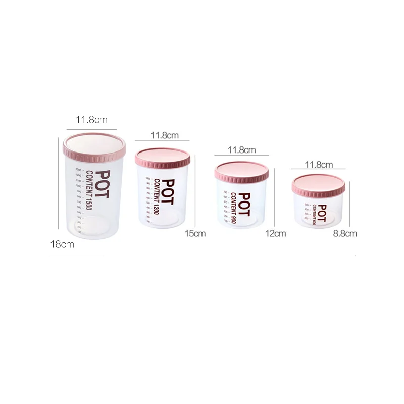 

Kitchen Transparent Sealed Moisture-Proof Fresh-Keeping Food Storage Box Storage Jar