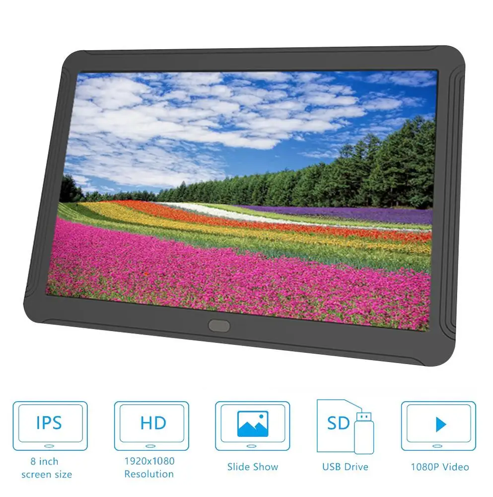 8 дюймовый светодиодный HD 1280*800 полнофункциональная цифровая фоторамка