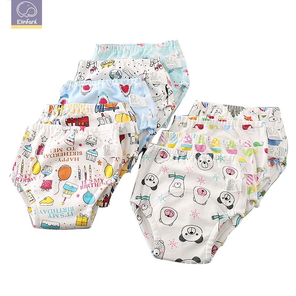 Elinfant, 1 шт., 6 Слоев Пеленки, хлопковые детские моющиеся подгузники, многоразовые подгузники/Детские тренировочные штаны
