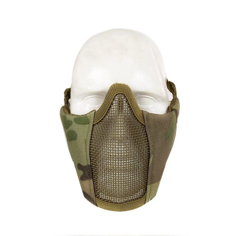 

Tactical Half Face Mask Foldable Military Face Protective Breathable Mesh Outdoor Sports Shooting Hunting Cycling Face Mask