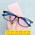 0-1,0-1,5-2,0-2,5-3,0-3,5-4,0 -6,0 готовой близорукость очки Для мужчин Для женщин Для мужчин от вредного синего излучения квадратный студент очки для близоруких каркасные