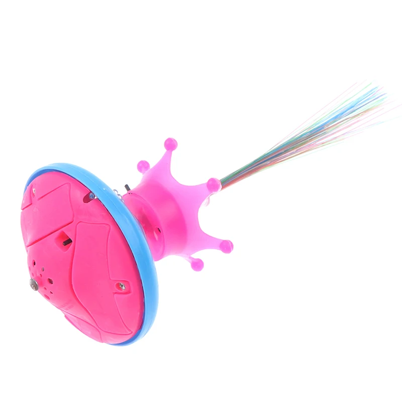 1 шт. забавная светосветильник игрушка НЛО вспышка Корона волоконная