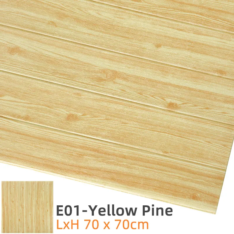E01-Yellow Pine Kaguyahime 3D водонепроницаемые обои кирпич DIY самоклеющиеся наклейки s Декор домашний стикер для кухни для детской комнаты мраморные обои - Цвет: E01-Yellow Pine