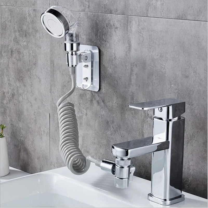 

Bathroom Wash Face Basin Water Tap External Shower Toilet Hold Filter Flexible Small Nozzle Suit Wash Hair House Artifact Shower