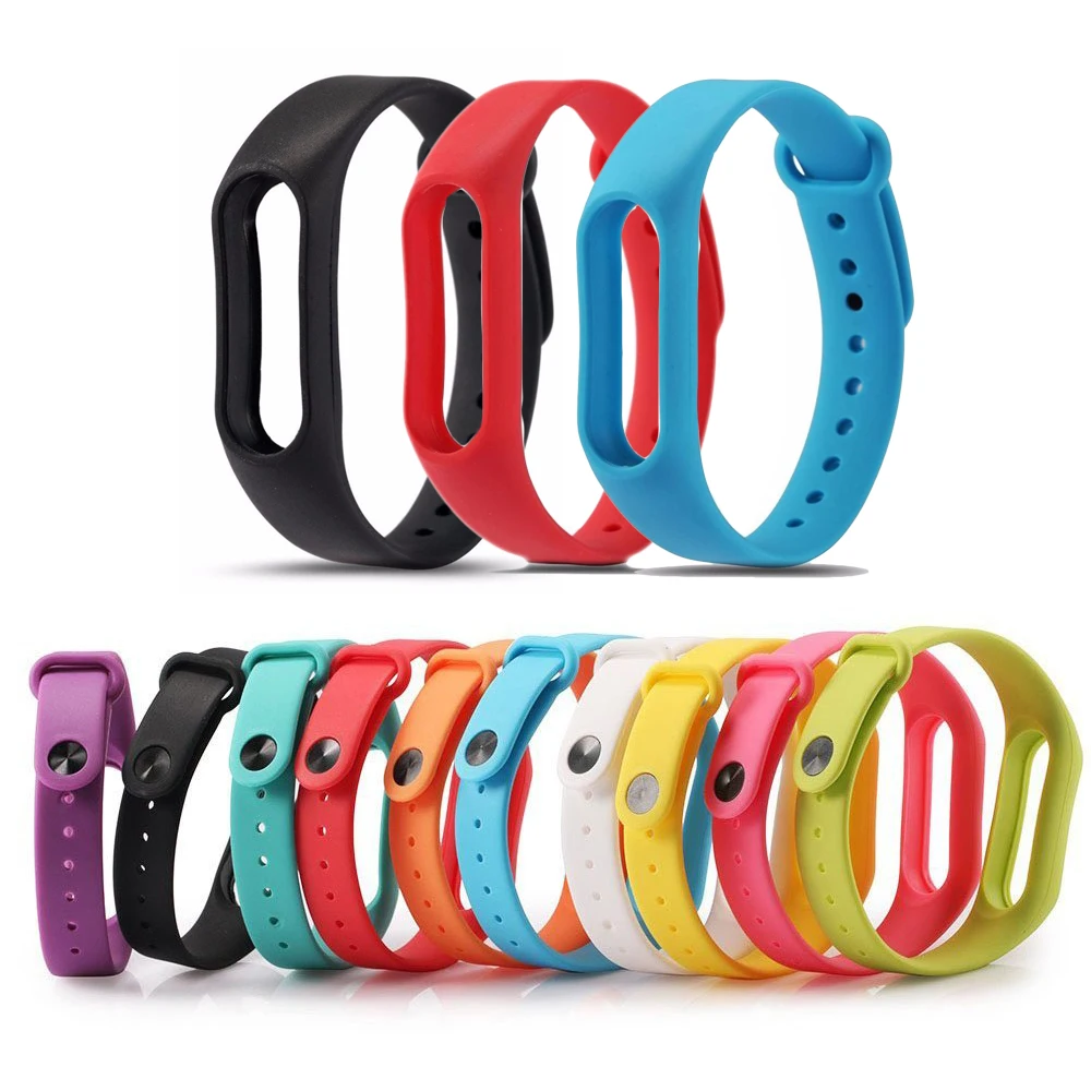Силиконовый сменный ремешок для браслета Mi Band 2 аксессуары смарт-браслета