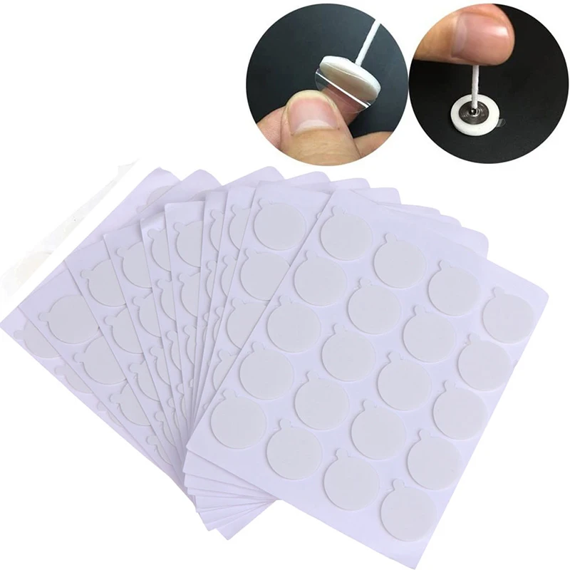 100PCS White Candle Wick Stickers Double-sided Adhesive Dots For Candle Making 20mm