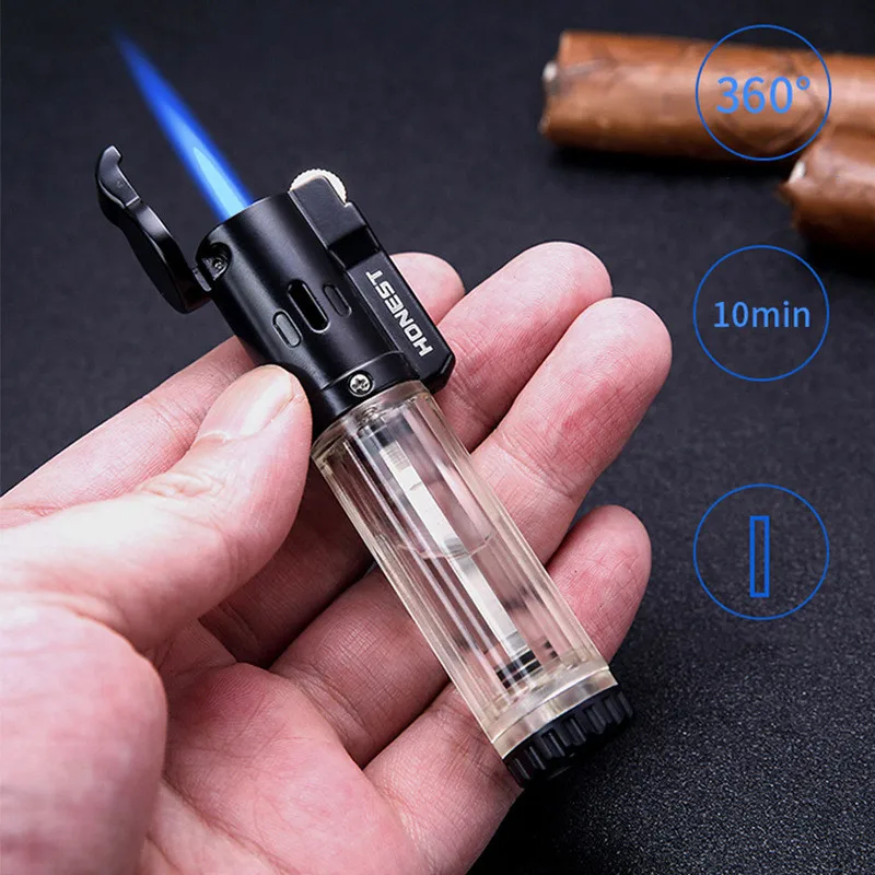 

Torch Turbine Lighter Butane Gas Grinding Wheel Blue Flame Windproof Spray Gun Gas Lighter Smoking Accessories Gadgets For Men