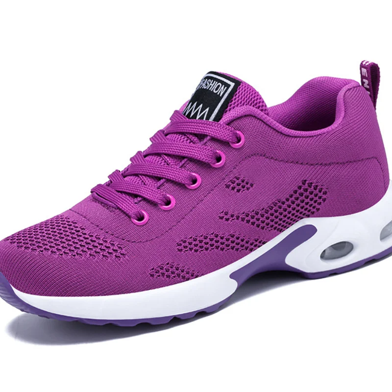 

New 2021 Women Vulcanized Shoes Flats Casual Shoes Lace Up Mesh Shoe Lightweight Comfortable Women Breathable Outdoor Sneakers