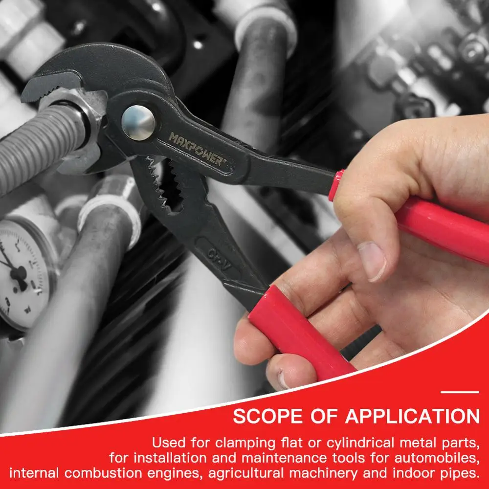 Maxpower 12 &quot10&quot плоскогубцы водяного насоса многофункциональные быстросъемные