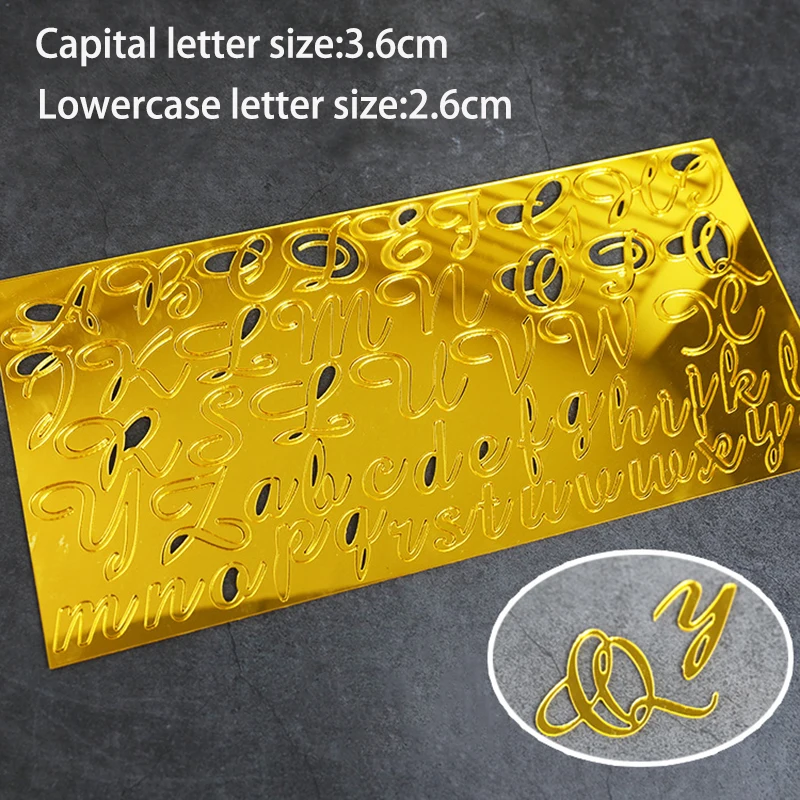Акриловая Форма с буквенным алфавитом резак для печенья тиснение клейкие