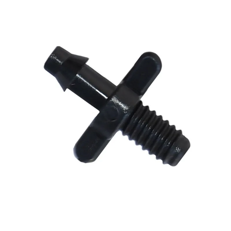 1/8 1/4" hose Thread Connector 3/5 4/7 Irrigation with barb Garden Drip Irrigation Fittings Garden Hose Quick Connector  50 Pcs images - 6