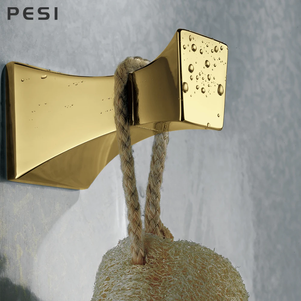 Набор аксессуаров для ванной комнаты Золотая вешалка полотенец держатель бумаги